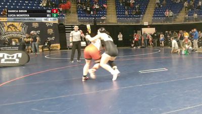 160 lbs Quarterfinal - Danica Sidun, Frazier vs Lucia Montoya, Williamsport