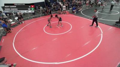 120 lbs Cons. Round 4 - Ricky Quiros, Lab Academy vs Daniel Zamora, Threshold Wrestling Club