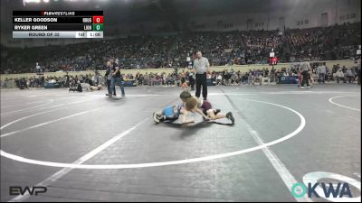 49 lbs Round Of 32 - Keller Goodson, Rough Riders vs Ryker Green, Lions Wrestling Academy