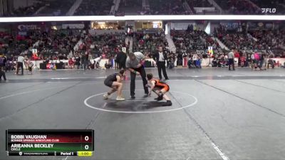 80 lbs Cons. Round 3 - Bobbi Vaughan, Bonner Springs Wrestling Club vs Arieanna Beckley, Circle