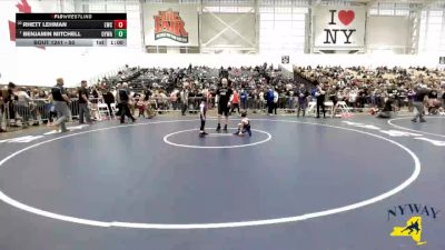 50 lbs Cons. Round 4 - Rhett Lehman, LeRoy Wrestling Club vs Benjamin Mitchell, Ogdensburg Youth Wrestling Association