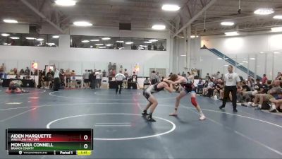 145 lbs Cons. Round 2 - Montana Connell, Branch County vs Aiden Marquette, Wrestling Factory