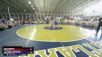 215 lbs Placement Matches (8 Team) - Jace Renfro, Missouri vs Matthew Veroeven, Minnesota Blue