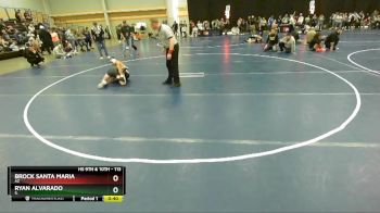 113 lbs Cons. Round 2 - Ryan Alvarado, IL vs Brock Santa Maria, AZ