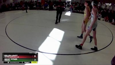 116 lbs Cons. Round 5 - Brody Pitner, Nebraska vs Kellen Lovitt, Milford Wrestling Club