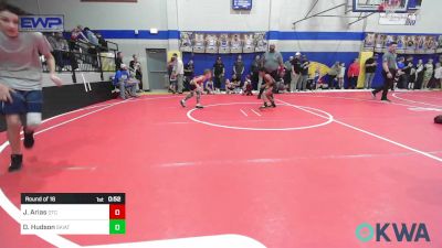 55-58 lbs Round Of 16 - Jack Arias, Owasso Takedown Club vs Dash Hudson, Skiatook Youth Wrestling