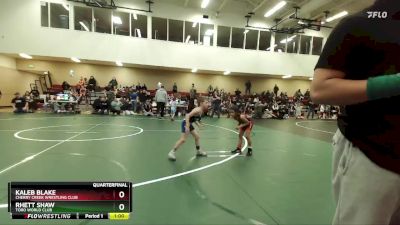 49 lbs Cons. Round 3 - Rhett Shaw, Toro World Club vs Kaleb Blake, Cherry Creek Wrestling Club