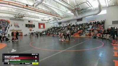 144B Round 1 - Wyatt Horner, Natrona County vs Kash Brazelton, Powell