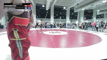U20 Freestyle FS - 57 lbs Cons. Round 3 - Alexander Diaz, Pennsylvania vs Ejiro Montoya, Diplomat Wrestling Club