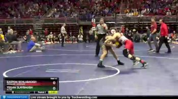 1 lbs Quarterfinal - Tegan Slaybaugh, AC/GC vs Easton Schlabaugh, Highland, Riverside