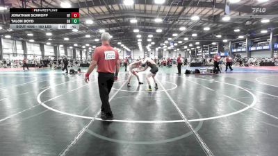 160 lbs Consi Of 64 #1 - Jonathan Schroff, NY vs Talon Boyd, OH
