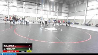 73-75 lbs Round 2 - Austyn Peck, White River Hornets WC vs Jaxon Stover, Team Aggression WC