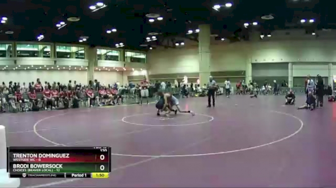 120 lbs Round 4 (10 Team) - Trenton Dominguez, Westside WC vs Brodi ...