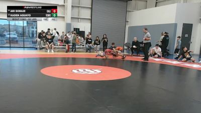 92 lbs Cons. Rd Of 16 - Ari Sobaje, California vs Kaden Aguayo, Team Champs Wrestling Club