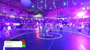 144 lbs Quarterfinal - Leo Ramirez, Bear Cave WC vs Kisor Savage, Willamina Bulldogs