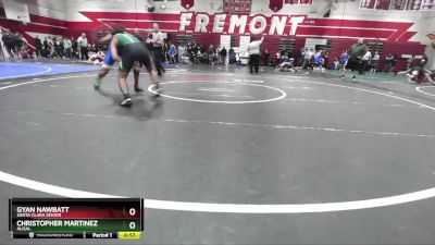 132 lbs Cons. Round 1 - Gyan Nawbatt, Santa Clara Senior vs Christopher Martinez, Alisal