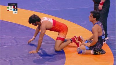61 kg 1/8 Final - Nikhil Nikhil, India vs Ahmad Masoud Mohammadnezhadjavan, Iran