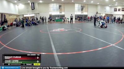 132 lbs Cons. Round 1 - Chase Camire, Westfield Wrestling Club vs Righley Purdue, Indiana