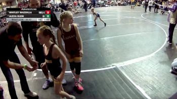 44-47 lbs Cons. Semi - Alexa Klein, GI Grapplers vs Whitley Mazzulla, Hawks Wrestling Club (Lincoln) - Girls