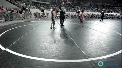 52 lbs Quarterfinal - Caden Sloan, Morrison Takedown Club vs Reno Ramos, Team Tulsa Wrestling Club