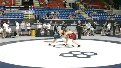 138 lbs Cons. Quarters - William Christopher, Wisconsin vs Cael Humphrey, California