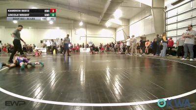 55 lbs Semifinal - Kameron Beetz, Keystone Kids Wrestling Club vs Lincoln Wright, Broken Arrow Wrestling Club
