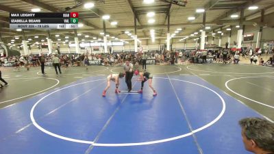 78 lbs Consolation - Max Leighty, Bear Wrestling Club vs Izabella Beans, Vail Wr Acd