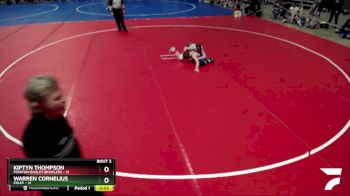 80 lbs Semis (4 Team) - Kiptyn Thompson, Fosston-Bagley Brawlers vs Warren Cornelius, Foley