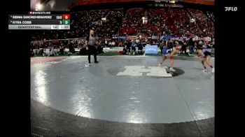 G 107 lbs Quarterfinal - Kyra Cobb, Timberline vs Sienna Sanchez-Benavidez, Caldwell