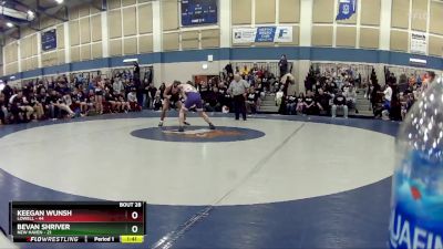 165 lbs Placement (16 Team) - Keegan Wunsh, Lowell vs Bevan Shriver, New Haven