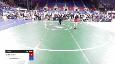 132 lbs Rnd Of 64 - Cole Rogers, MT vs Levi Richmond, PA