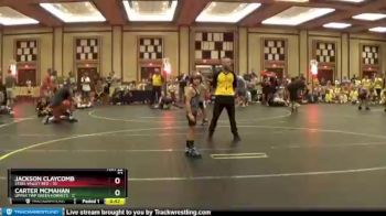 52 lbs Quarterfinals (8 Team) - Hunter Vermeulen, Steel Valley Red vs Carter McMahan, Upper Twp Green Hornets