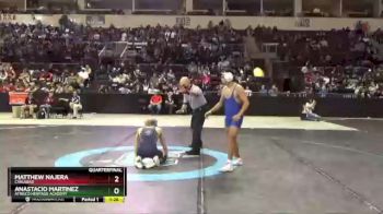 5A 138 lbs Quarterfinal - Anastacio Martinez, Atrisco Heritage Academy vs Matthew Najera, Carlsbad