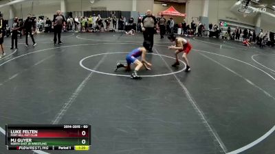 60 lbs Cons. Semi - Luke Felten, Fort Hill Mat Club vs Mj Guyer, North East Jr Wrestling