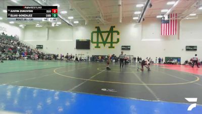 120 lbs Champ. Round 1 - Elias Gonzalez, Schurr vs Justin Zukovski, Simi Valley