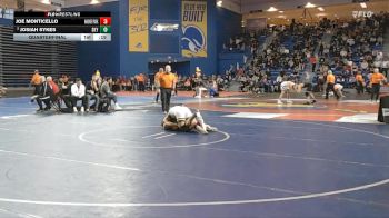 157 lbs Quarterfinal - Joe Monticello, Hanover Park vs Josiah Sykes, Skyline