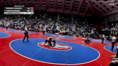 3A-165 lbs Champ. Round 1 - Spencer Chadwick, LaFayette vs Chestin Howard, Upson Lee