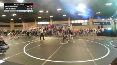 74 lbs Round Of 32 - Hayven Morrill, South Sevier vs Liam Bialecki, Chain Gang