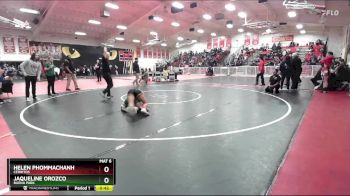 120 lbs Cons. Round 2 - Helen Phommachanh, Cerritos vs Jaqueline Orozco, Buena Park