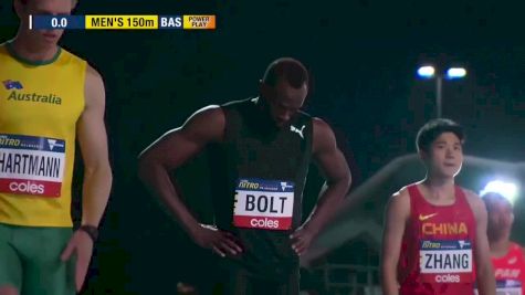 Pro Men's 150m, Final - Bolt Wins!