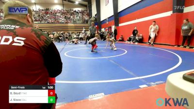 49 lbs Semifinal - Brody Boyd, Team Tulsa Wrestling Club vs Jenson Sisco, Collinsville Cardinal Youth Wrestling