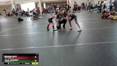 64 lbs Round 2 (6 Team) - Braiion Pace, Ohio Heros vs Miles Kennedy, Dundee WC