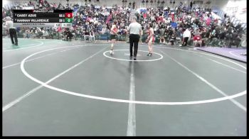 Girls 125 lbs Quarterfinal - Casey Azus, Willow Glen Girls vs Hannah Villareale, San Mateo&nbsp;Girls