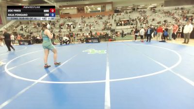 65 kg Cons. Sub-rd Of 16 - Zoe Fries, Missouri Baptist Wrestling Club vs Julia Fongaro, Lehigh Valley Wrestling RTC