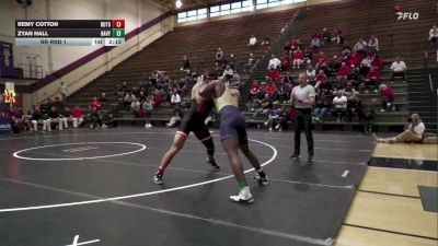 197 lbs Rr Rnd 1 - Remy Cotton, Rutgers vs Zyan Hall, Navy