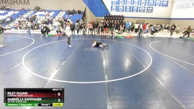 44-46 lbs Round 3 - Gabriella Gappmaier, Victory Wrestling vs Riley Duling, Charger Wrestling Club
