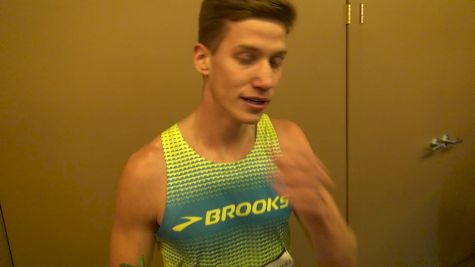 Brannon Kidder after winning the 1k says he is focusing on the 1500 for outdoors