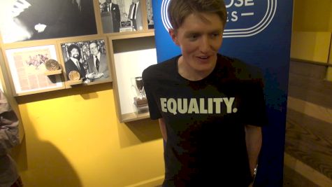 Eric Jenkins after winning the Wanamaker Mile still has to do a workout after