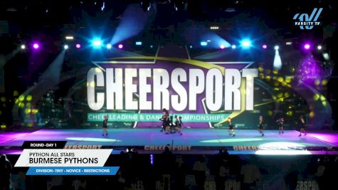 Python All Stars - Burmese Pythons [2024 L1 Tiny - Novice - Restrictions Day 1] 2024 CHEERSPORT National All Star Cheerleading Championship