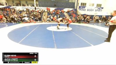 174 lbs Cons. Round 2 - Elorm Nevis, Wabash vs Hutch Lynott, University Of Chicago